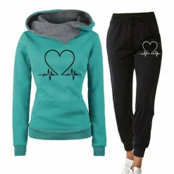 Sets Dames*HEARTBEAT - Zomerse jogging set met broek voor dames