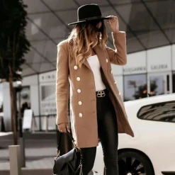 Blazers & Blouses Dames*HENNA - Zomerse blazer met dubbele borst voor dames