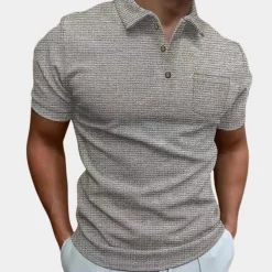 Shirts Heren*Heren casual zomer overhemd met korte mouwen