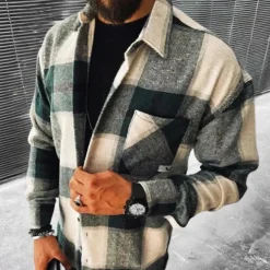 Shirts Heren*Heren lichtgewicht zomer shirt met lange mouwen