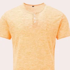 Shirts Heren*Heren t-shirt met ronde hals - Zomerse Editie Oranje