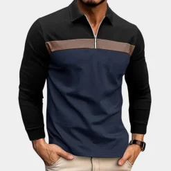 Shirts Heren*Herenpolo met lange mouwen - Zomerse Stijl