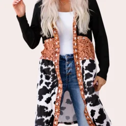 Truien & Vesten Dames*HILDEGARDE - Modieus zomervest voor dames Zwart