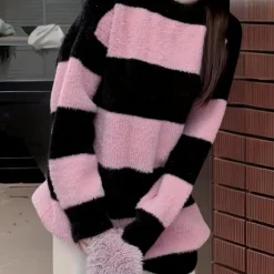 Truien & Vesten Dames*Hildimar - Comfortabele oversized trui voor dames Roze