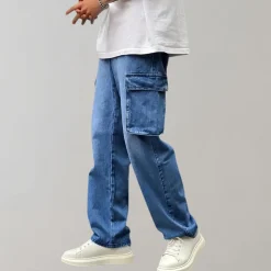 Broeken Heren*Hjalte - Zomerse cargo broek met meerdere zakken