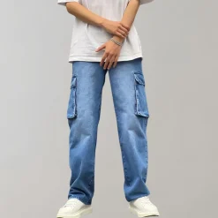 Broeken Heren*Hjalte - Zomerse cargo broek met meerdere zakken