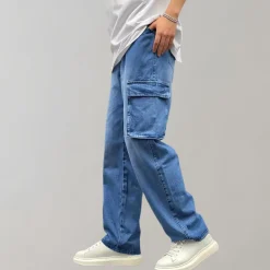 Broeken Heren*Hjalte - Zomerse cargo broek met meerdere zakken