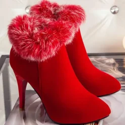 Damesschoenen*HOPE - Modieuze Zomerse Laarzen voor Dames Rood