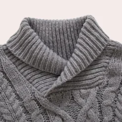 Truien & Vesten Heren*Horst - Modieuze gebreide heren zomertrui Grijs