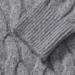 Truien & Vesten Heren*Horst - Modieuze gebreide heren zomertrui Grijs