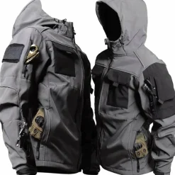 Jassen Heren*HUBERT - Lichte Veldjas met Capuchon voor de Zomer