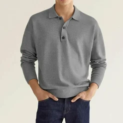 Shirts Heren*Ian - Casual T-shirt met lange mouwen voor de zomer