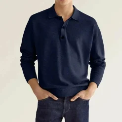 Shirts Heren*Ian - Casual T-shirt met lange mouwen voor de zomer