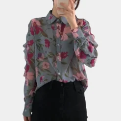 Blazers & Blouses Dames*Ibbie - Zomerse gebloemde damesblouse