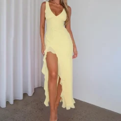 Jurken & Jumpsuits Dames*Ileana - Zomerse Avondjurk met V-hals voor dames