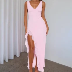 Jurken & Jumpsuits Dames*Ileana - Zomerse Avondjurk met V-hals voor dames