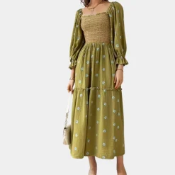 Jurken & Jumpsuits Dames*Imanta - Luchtige casual bloemenjurk voor dames, perfect voor de zomer