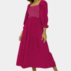 Jurken & Jumpsuits Dames*Imanta - Luchtige casual bloemenjurk voor dames, perfect voor de zomer