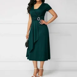 Jurken & Jumpsuits Dames*INGE - Elegante midi zomerjurk