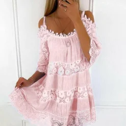 Jurken & Jumpsuits Dames*INGEBORG - Koude schouder mouw zomerjurk