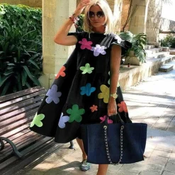 Jurken & Jumpsuits Dames*INGRID - Luchtige zomerse casual midi-jurk