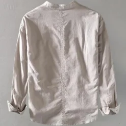 Shirts Heren*Ioan - Tijdloos Herenoverhemd met lange mouwen voor de Zomer