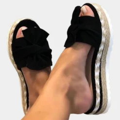 Damesschoenen*Irma - Elegante zomersandalen voor dames met strik