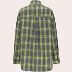 Topjes & Shirts Dames*Iryna - Modieus geruit dameshemd met lange mouwen voor de zomer