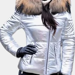 Jassen Dames*ISANA - Zachte Gewatteerde Jas met Capuchon voor Dames