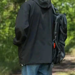 Jassen Heren*IZAN - Stijlvolle en waterdichte jas met zakken Zwart