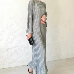 Jurken & Jumpsuits Dames*JACQUELINE - Elegante Geplooide Maxi Zomerjurk voor Dames