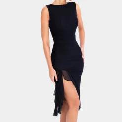 Jurken & Jumpsuits Dames*Jade - Dames Verfijnde Ruches Zomer Avondjurk