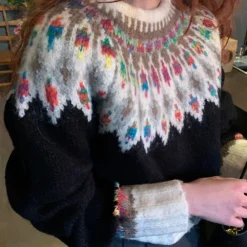 Truien & Vesten Dames*JADIRA - Klassieke Trui voor Dames Zwart