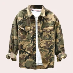 Shirts Heren*Jakub - Stijlvol en comfortabel camouflageoverhemd voor heren, perfect voor de lente en zomer.