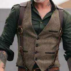 Truien & Vesten Heren*JAMES - Zomergilet voor heren