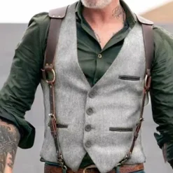 Truien & Vesten Heren*JAMES - Zomergilet voor heren