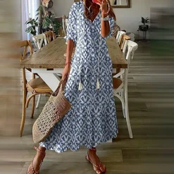 Jurken & Jumpsuits Dames*JANNE - Boho maxi zomerjurk