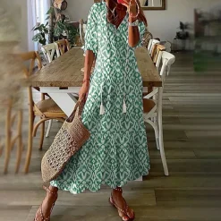 Jurken & Jumpsuits Dames*JANNE - Boho maxi zomerjurk