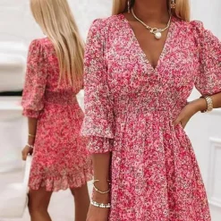 Jurken & Jumpsuits Dames*JANNINE - Luchtige midi zomerjurk voor dames