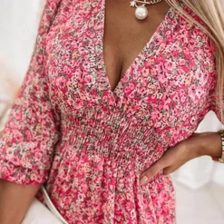 Jurken & Jumpsuits Dames*JANNINE - Luchtige midi zomerjurk voor dames