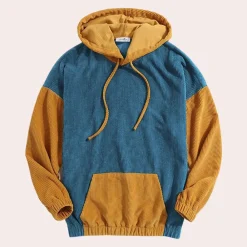 Truien & Vesten Heren*Janos - Casual Corduroy Hoodie voor Stijlvolle Heren - Perfect voor Lente en Zomer
