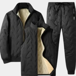 Sets Heren*JANUS - Modern 3-delig Zomerpak voor Heren Zwart