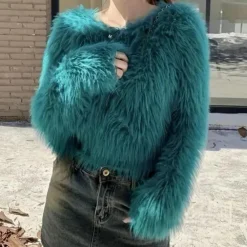 Truien & Vesten Dames*JASIRI - Moderne Bonten Trui voor Dames Groen