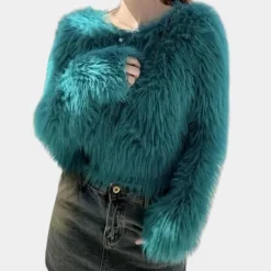 Truien & Vesten Dames*JASIRI - Moderne Bonten Trui voor Dames Groen