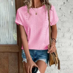 Topjes & Shirts Dames*JAYLANI - Vrouwen casual zomer overhemd