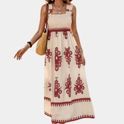 Jurken & Jumpsuits Dames*Jevgenija - Casual mouwloze damesjurk voor de zomer