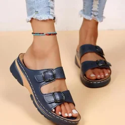 Damesschoenen*Joana - Stijlvolle Zomersandalen Wedge voor Dames