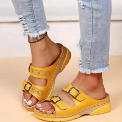 Damesschoenen*Joana - Stijlvolle Zomersandalen Wedge voor Dames