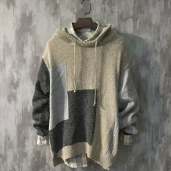 Truien & Vesten Heren*JOAQUIN - Luchtige zomerse gebreide hoodie