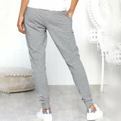 Broeken & Rokken Dames*JOELLE - Comfortabele casual zomerbroek Grijs